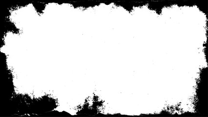 Heavy grunge border stock photo