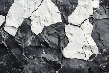 Abstract Black and White Rock Texture