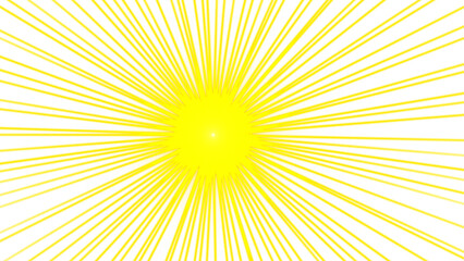 Obraz premium Bright Yellow Radiating Lines on Black Background