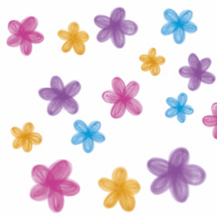 Beautiful colorful flower set / beautiful decorative flowers