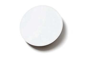 White Circle on White Background