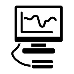 Nanopore Sequencing Vector Glyph Icon Design Design