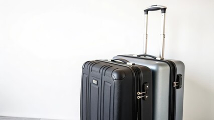 Suitcases, Luggage, Travel Bags on White Background
