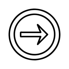 arrow in circle adaptability icon, arrow in circle adaptability line art - simple line art of arrow in circle adaptability, perfect for arrow in circle adaptability logos and icons