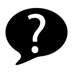 Question Vector Glyph Icon Design Design