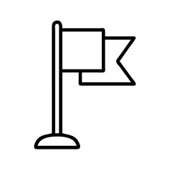 Fototapeta premium flag purpose and dedication icon, flag purpose and dedication line art - simple line art of flag purpose and dedication, perfect for flag purpose and dedication logos and icons