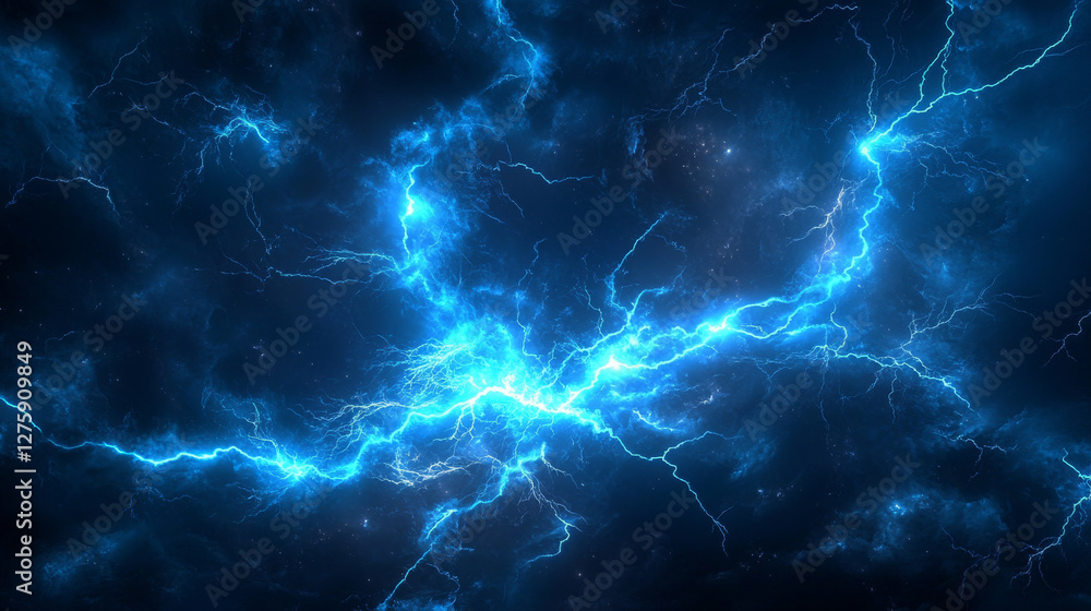 Poster sprite sheet with lightnings, thunderbolt strikes set for game fx animation. vector realistic set of