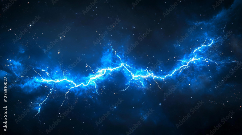 Poster sprite sheet with lightnings, thunderbolt strikes set for game fx animation. vector realistic set of