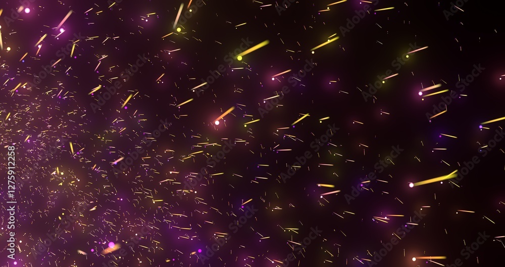 Poster inside digital data tunnel. Futuristic abstract background with neon rays. Concept for big data,