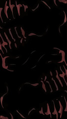 Abstract dark art with aesthetic shapes