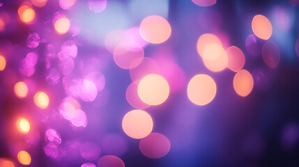 Fototapeta premium Dreamy Bokeh: A close-up with out-of-focus colorful lights in the background, creating a soft and romantic atmosphere.