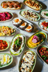 food in a restaurant