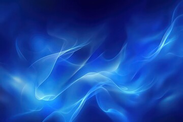 Fototapeta premium Ethereal Blue Abstract Background with Flowing Light Patterns