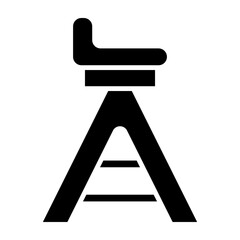 Chair Vector Glyph Icon Design Design
