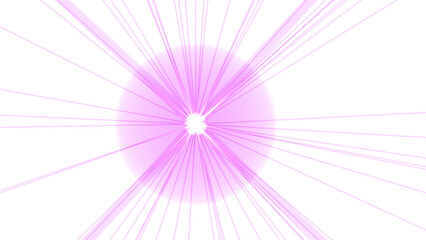 Obraz premium Radiant Purple Lightburst on Black Background