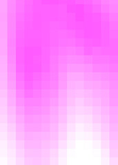 Abstract pink gradient background with pixel texture. Modern digital style perfect for web design, graphic projects, futuristic themes and technological concepts.