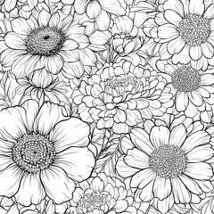 Flowers Fantasy Coloring Book - 115 Pages of Magical Floral Illustrations for Relaxation & Creativity, Coloring page, Workbook for Print