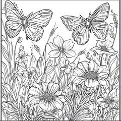 Flowers Fantasy Coloring Book - 115 Pages of Magical Floral Illustrations for Relaxation & Creativity, Coloring page, Workbook for Print