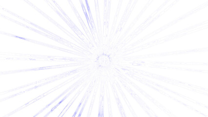 Obraz premium Intense, radial abstract design in deep indigo.