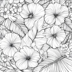 Flowers Fantasy Coloring Book - 115 Pages of Magical Floral Illustrations for Relaxation & Creativity, Coloring page, Workbook for Print