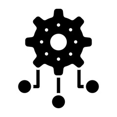 Automation Vector Glyph Icon Design Design