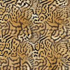 Print-ready pattern consisting of real animal textures