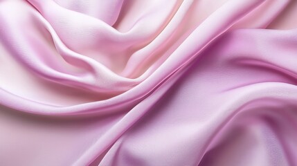 Obraz premium Elegant Draped Pink Silk Fabric Texture