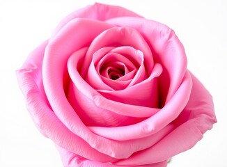 Fototapeta premium Soft Pink Rose Macro: Classic Beauty for Valentine's, Mother's Day, or Spring Designs