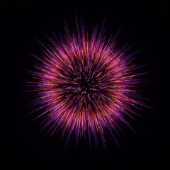 Fototapeta premium An energetic neon light burst radiating