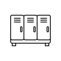 Lockers vector icon