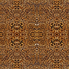 Print-ready pattern consisting of real animal textures