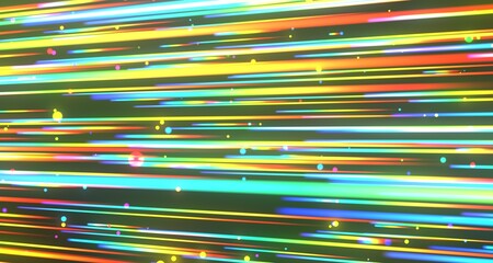 Abstract Neon Light Streaks