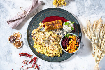 homemade cookies on a wooden table