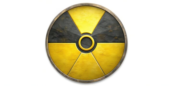 Radioactive Symbol, Grunge Texture, Warning Sign