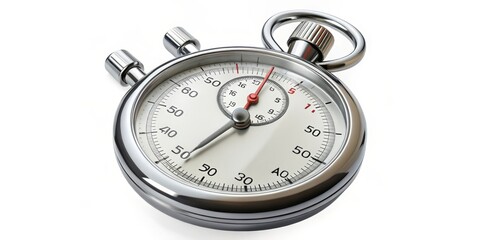 Stopwatch on White Background