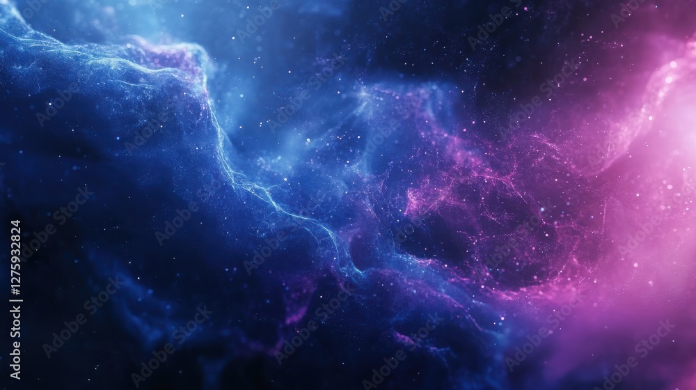 Aufkleber cosmic clouds and vibrant nebulae form a stunning celestial display in a vast universe filled with s