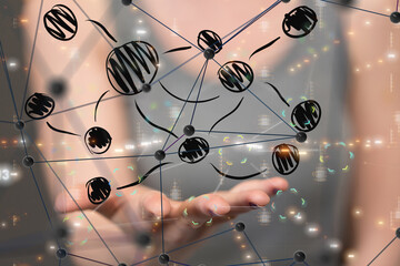 Business intelligence analyst dashboard on virtual
