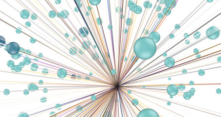 technology with polygonal shapes on dark blue background.