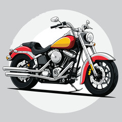 motorbike vector for graphic design