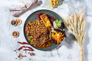 grilled chicken breast with vegetables