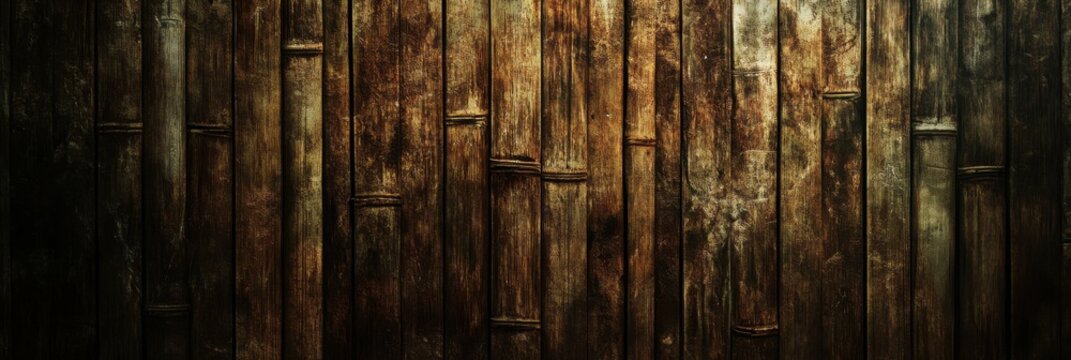 Bambu - Abstract Wooden Texture Background with Bamboo Sticks