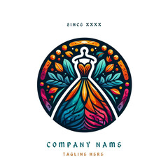 New Dress Logo for startup and Boutique