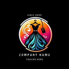 New Dress Logo for startup and Boutique