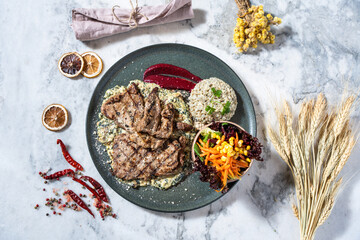 chocolate cake on a plate