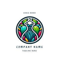 New Dress Logo for startup and Boutique