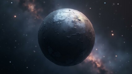 Obraz premium A stunning metallic orb suspended in the vast cosmos, gracefully mirroring celestial lights with intricate details., ultra detailed, 8k resolution, HDR, professional