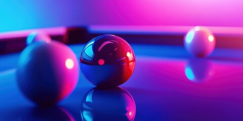 Billiard Tournament. Modern Editable Text Effect for Game of Pool and Snooker