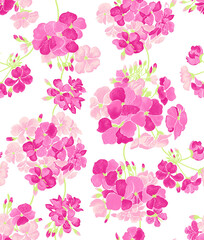 Textile design with flower pattern stringing for fabric