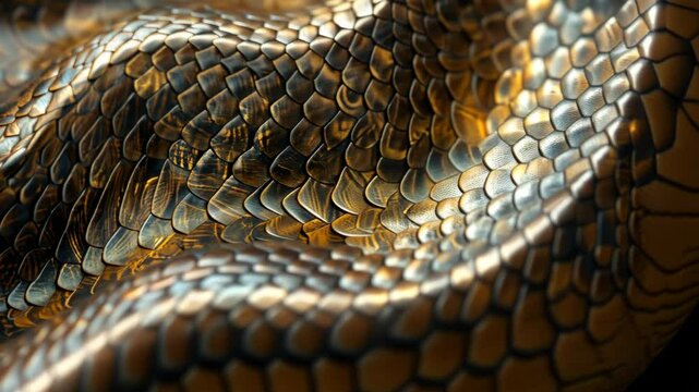 luxurious python leather with unique pattern