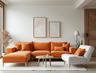modern living room with sofa